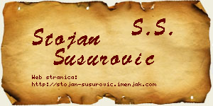 Stojan Susurović vizit kartica